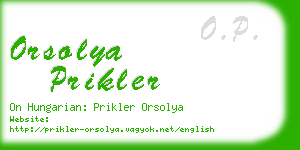 orsolya prikler business card